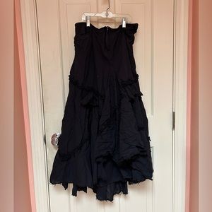 Long black layered max&co skirt